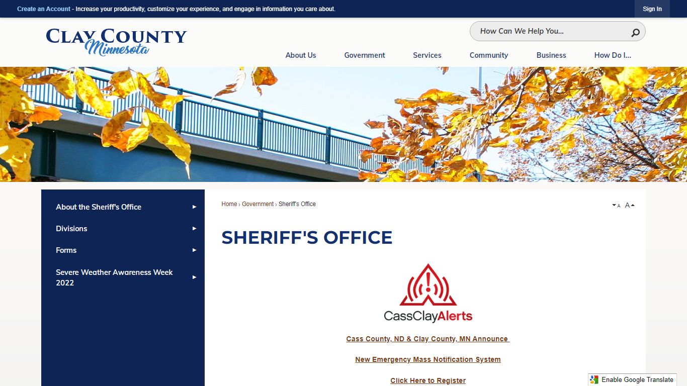 Sheriff's Office | Clay County, MN - Official Website